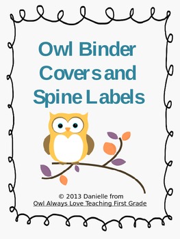 Owl Binder Covers and Spines