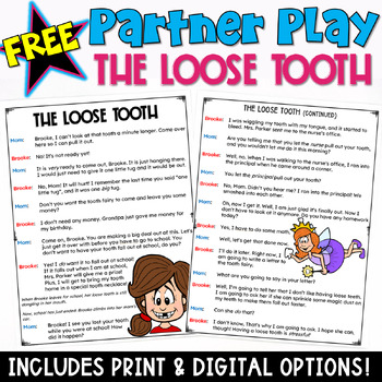 Partner Play FREEBIE: A Loose Tooth (a 2-person scripts to