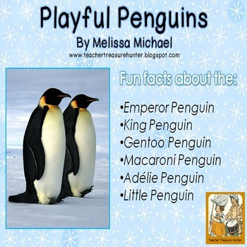 Penguin Writing Freebie ~ Read and write about 6 species of penguins
