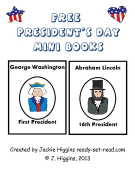 FREE President's Mini-Books ... Free printables -Presidents Day activities for kids {Weekend Links} from HowToHomeschoolMyChild.com