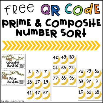Prime Mates: QR Code Prime and Composite Number Sort {FREE}