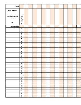 Printable Gradebook