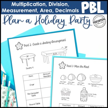 Project Based Learning: Plan a Holiday Party - Apply Math 