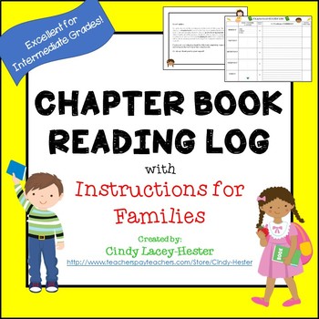 Reading Log for Chapter Books