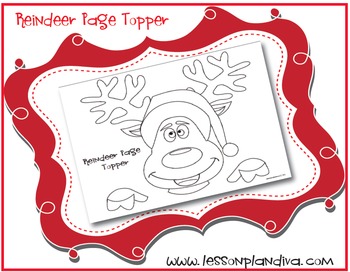 Reindeer Page Topper
