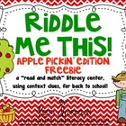 Riddle Me This! Apple Pickin' Edition FREEBIE