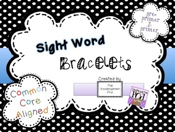 Sight Word Bracelets - Pre-Primer & Primer