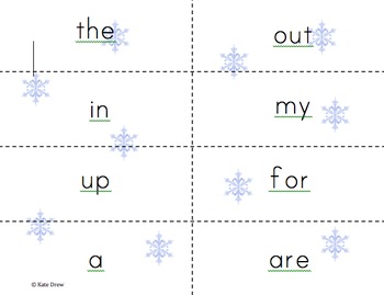 Snowflake Literacy Activities