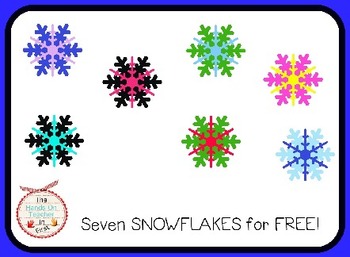 Snowflakes Clip Art {7 images} FREE!