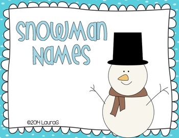 Snowman Names