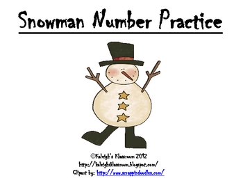 Snowman Number Practice