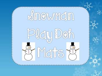 Snowman Play Doh Mats