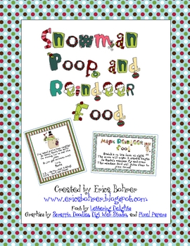 Snowman Poop and Magic Reindeer Food - FREE!