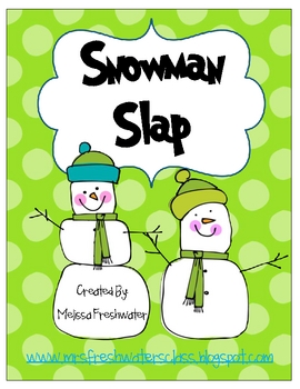 Snowman Slap Sight Word Activity