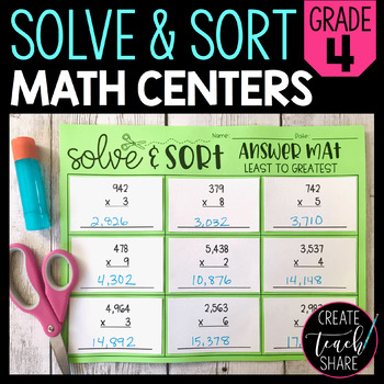 Solve 'n' Sequence Math Activities (4th Grade)