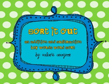 Sort it Out: An Addition and Subtraction Key Words Word Sort