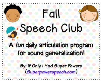 Speech Club "R" (Fall)