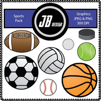 Sports FREEBIE {JB Design Clip Art for Commercial Use}