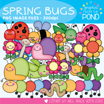 Spring Bugs - Clipart for Teaching and Teachers!