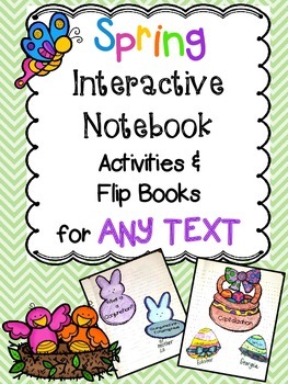 Spring Interactive Notebook Activities and Flip Books for 
