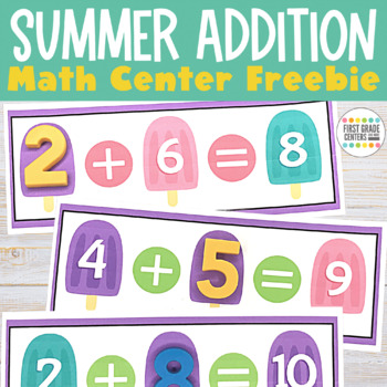 Summer Math Centers {Freebie}