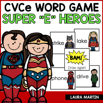 Super "e" Heroes-A cvce Word Game