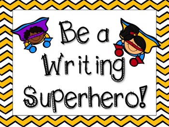 Superhero Writing Posters