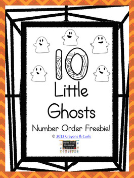 Ten Ghosts Number Order Freebie!