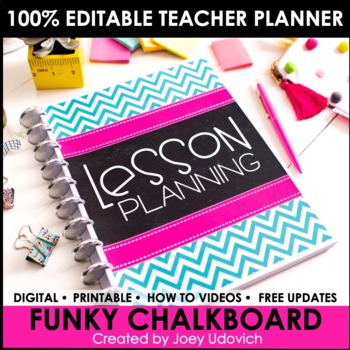 The ULTIMATE Teaching Survival Binder: Funky Chalkboard Theme