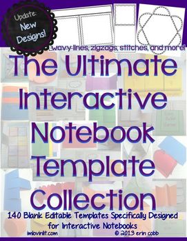 Interactive Notebook Templates By Lovin Lit Teachers Pay Teachers