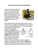 Think Like a Hominid: Early Tool Making