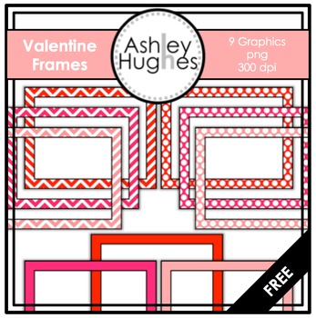Valentine Frames {Graphics for Commercial Use}