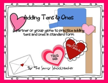 Valentine's Adding Tens & Ones