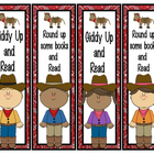 Western/Cowboy Themed Bookmarks - 4 Designs