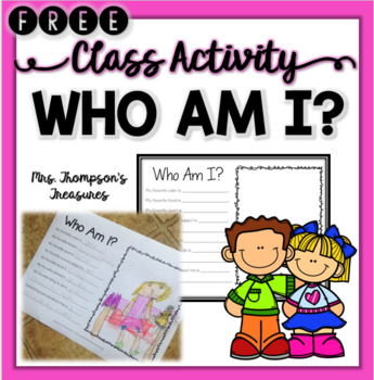 Who Am I Classroom Activity - Beginning of the Year/End of