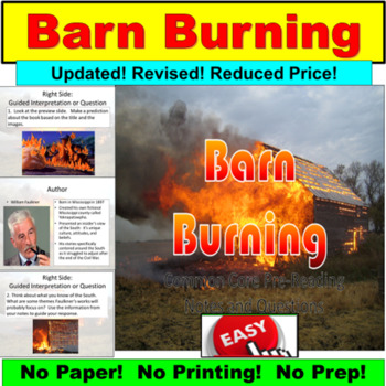 barn burning william faulkner summary