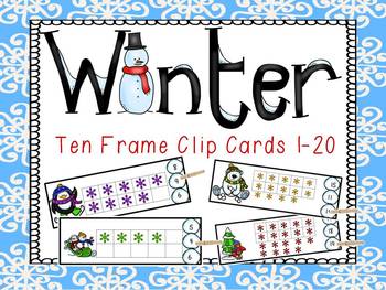Winter Clip Cards 1-20