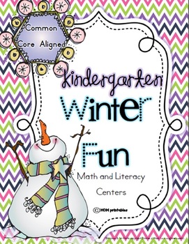 Winter Fun Kindergarten Centers (Common Core Aligned)