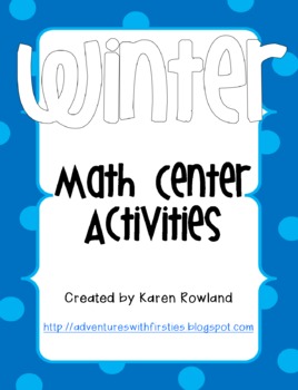 Winter Math Activities - Roll and Color, Graphing, and 3 d