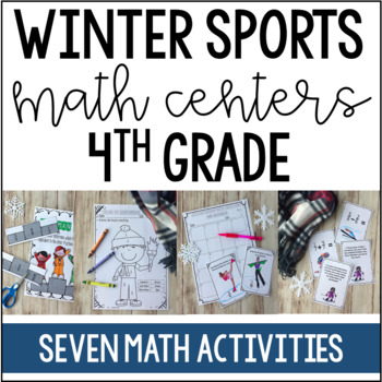 Winter Olympics Math Centers and Printables {4th Grade}
