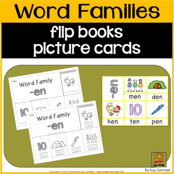 Word Families {Flip Books and Picture Cards}