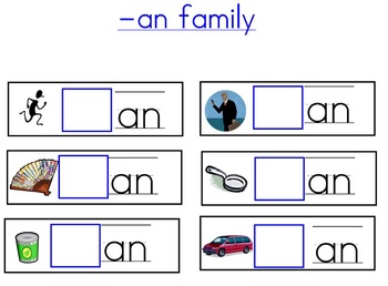 Word Family Beginning Sounds