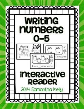 Writing Numbers 0-5 Interactive Reader