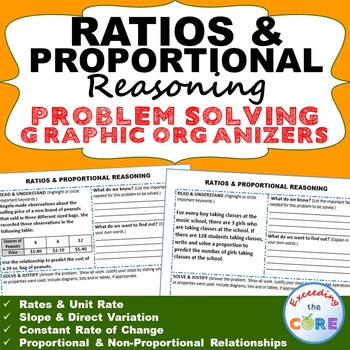 RATIOS and PROPORTIONAL REASONING Word Problems with Graph