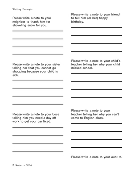 12 olds year for prompts writing
