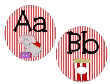 Alphabet Cards: Circus Themed