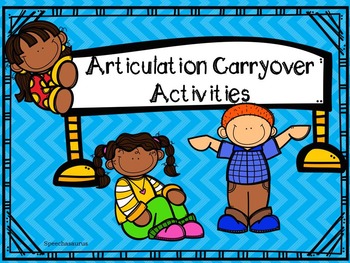 Articulation Carryover Activities!