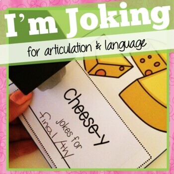 Articulation and Language Therapy Joke Books:  I'm Joking!