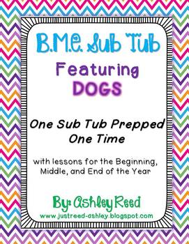B,M,E Sub Tub {Prep Once, Have Emergency Plans All Year!}