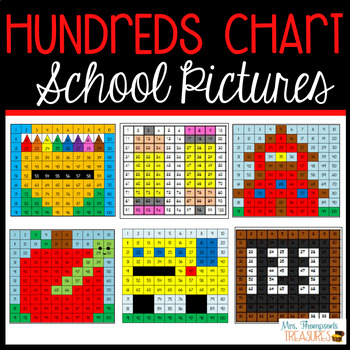 Back to School Hundreds Chart Mystery Pictures
